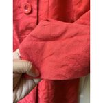 Desigual Long Trench Coat L Red Cotton Tapestry Baroque Fairy Artsy Renaissance Photo 4