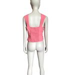 EXPRESS Pink Ruched Cropped Tank Top Photo 3