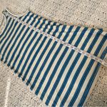 Current/Elliott Current/Elliot Hemp Cotton Striped Muscle Tee Tank Dress Blue/Ivory (Medium) Photo 5