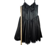 Whimsigoth Sexy Black Mini Dress Lace Corset Party Dress Sz M Witchy Fairy Goth Size M Photo 7