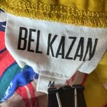 Bel Kazan Evie Jumpsuit Colorful Maxi Jumpsuit With Leaf Print Size Medium Yellow Photo 5