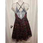 Jump Apparel Wendy Liu Black Pink Gold Lace Criss Cross Halter Dress 9 10 Prom Size undefined Photo 1