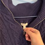 Pilcro  by Anthropologie purple sweater with long sleeve blouse size M Photo 2