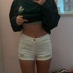 American Eagle White Jean Shorts Photo 0