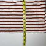 Loft 100% Cotton White & Mustard Yellow Striped Tank Top Photo 6