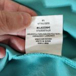 Luxology Womens 14 Blue Teal Crochet Lace Sleeveless Midi Dress Elastic Waist Photo 5