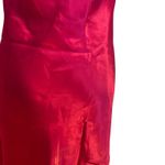 Ivy & Annabelle Intimates Red Mini Slip Dress Y2k Embroidery Lace Trim SZ SM Photo 8