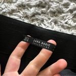 ZARA  basic black suede trousers size medium Photo 2