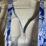 One Piece Penbrooke Blue/White Print V Neck Sleeveless  18 Photo 9