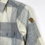 Fjällräven Fjallraven Canada Shirt Comfort Fit Gray Wool Blend Flannel Button Up womens XXS Photo 4