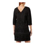 Desigual  Black Shift Dress Embroidered and Beading Detail US 12 / EU 46 New Photo 3