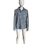 Carhartt Blue and White Plaid Long Sleeve Top Photo 1