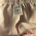 Jaclyn Smith Pink and White Silk Striped Style Pajama Set⭐️ Photo 4