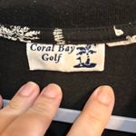 Coral Bay Golf womens golf printed polo shirt black and white large Photo 2