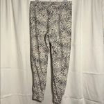 Sundry  Anthropologie Animal Print Knit Drawstring Jogger Pants Size 2 Medium Photo 1
