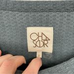 Chaser  Blue Waffle Knit  Long Sleeve Hoodie Thermal Shirt M Photo 1