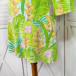 Lilly Pulitzer Vintage Tropical Print Terrycloth Swim Cover Dress Green XS Photo 5