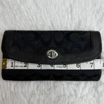 Coach Black Signature Canvas Wallet Photo 10