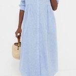 Tuckernuck  NWOT Chambray Linen Lydell Maxi Dress Light Blue Size S Photo 0