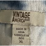 Vintage America Blue/White Tie Dye Button Photo 6