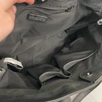 Nine West  solid‎ black shoulder crossbody tote purse with attached keychain Photo 8