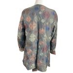 Vintage 90s LagenLook Art to Wear Abstract Embroidered Coat Jacket Gray Size M Photo 3