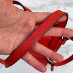 Fendi Demi Jour textured red silver leather top handle satchel shoulder bag Photo 14