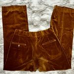 Vintage Brown Velvet Pants 60s 70s Unisex Sz 34x31 Bohemian Hippy Flower Power Photo 5