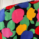 Floral Vintage 100% Belted Silk Dress with pleated skirt lined with shoulder pad Size 4 Photo 3