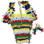 Pinata Costume Colorful Fringe Dress Red Photo 2