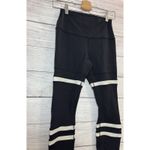 Alo Yoga   Legit  Legging BLACK & White Stripes  SMALL Photo 4