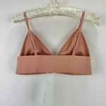 Jonathan Simkhai Crop Top Bralette Waffle Knit Cotton Rose Pink Medium NWT Photo 8