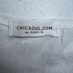 Chicsoul Boho Lightweight White Cover Up One Size Crochet Resortwear Swim Kimono Size L Photo 2