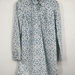 Lucky Brand Blue Shirt Dress S Chambray Denim Festival Boho Cotton Southwestern Photo 1