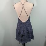 ZARA Women's Blue & Black Graphics V-neck Tank Babydoll Dress Size M #6895/275 Photo 8