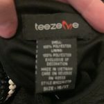 Teeze Me NWT  black metallic sparkly Pearl beaded neck evening dress Photo 11