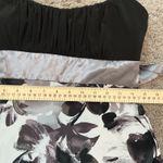 Ruby Rox Black & Gray Floral Sleeveless Dress - Empire Waist A Line Fit Flare Party Photo 9