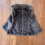 Tribal Reversible Faux Fur & Denim Vest in Chocolate Brown Photo 2