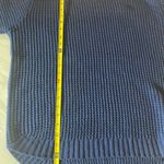 Zenana Outfitters Women's Size S Blue Sweater Chunky Knit Ribbed Round Neckline Photo 5