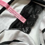 Rue 21 Black and White Striped Bandeau with Lace Size M Photo 5