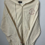 Playboy Pacsun  Zip-Up Hoodie light yellow w pink bunny oversized medium Photo 0