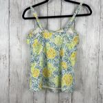 Lands' End Lands‎ End Tankini Top Women 6 Multi Color Lined Lemon Built In Bra Beach Swim Photo 2