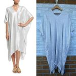 Marie France Van Damme White Bright Boubou silver caftan dress one size Size XL Photo 0