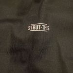 Strut this  Women’s Black High Waist Mesh Panel Leggings Photo 6