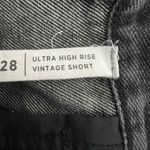 PacSun Ultra High Rise Vintage Shorts Womens 28 Washed Black Button Fly Festival Photo 7