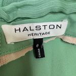Halston Heritage  Meadow Embellished Mint Green Strapless Chiffon Mini Dress 6 Photo 3