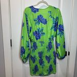 Free People  Mini Dress Cassie Dress Lime Blue Size S Summer Dress Photo 6