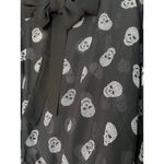 Halloween Sheer Blouse with Skulls Women’s Top Size S/M‎ Black Size M Photo 2