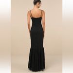 Lulus Instinctively Stunning Black Lace Trumpet Bustier Maxi Dress size Small Photo 2