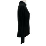 Cut Loose Linen Cotton Button Down Shirt Lagenlook Classic Black size Medium Photo 2